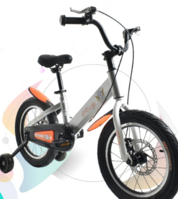 صورة دراجة أطفال رالي رصاصي مقاس 12,14,16